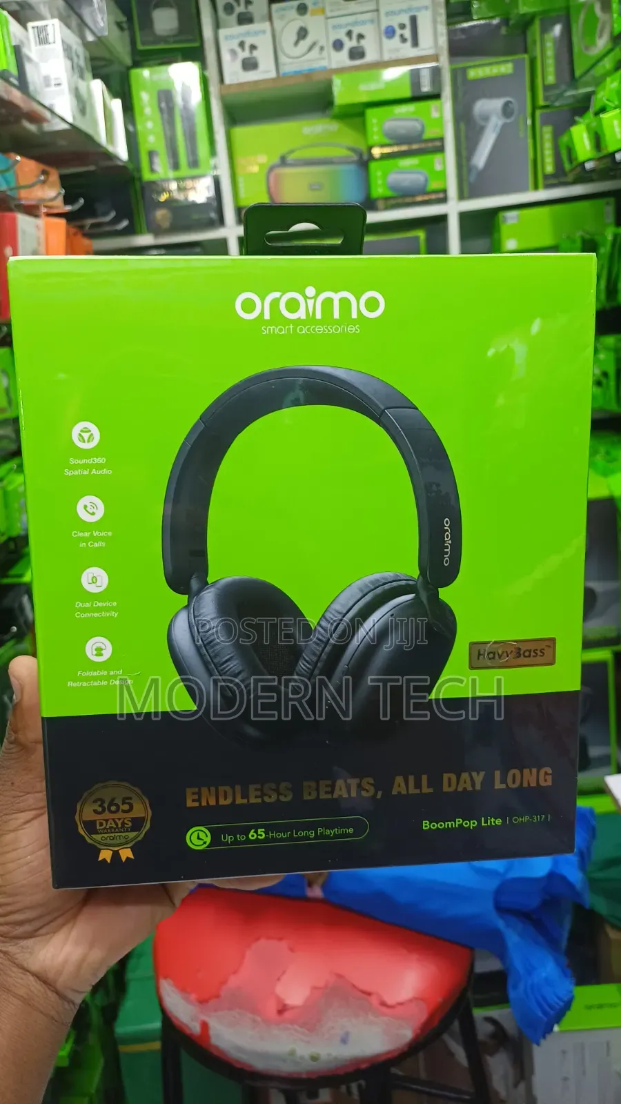 Oraimo BoomPop Lite 65hrs Headphones OHP-317