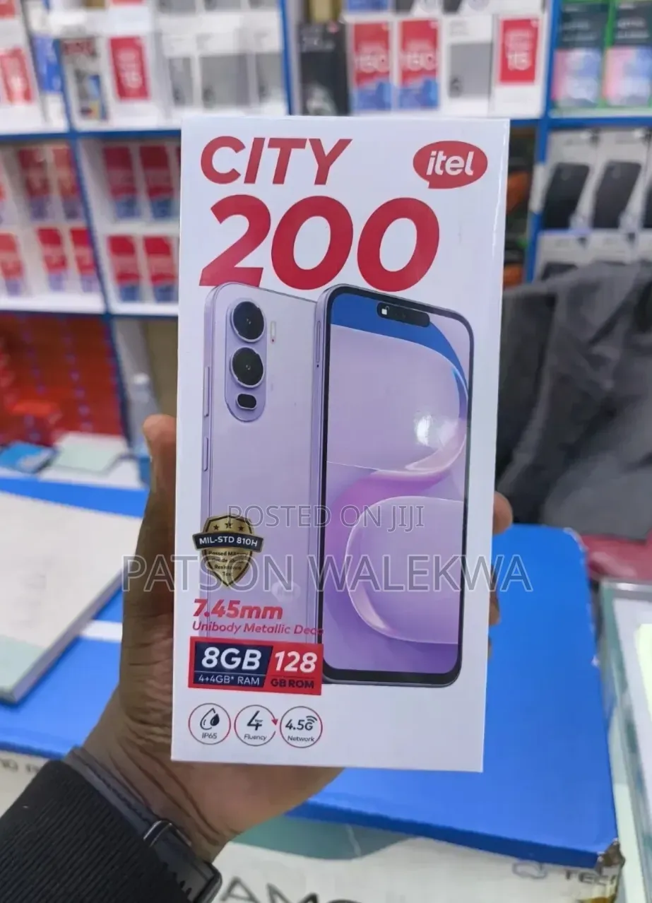New Itel City 200 128 GB Black