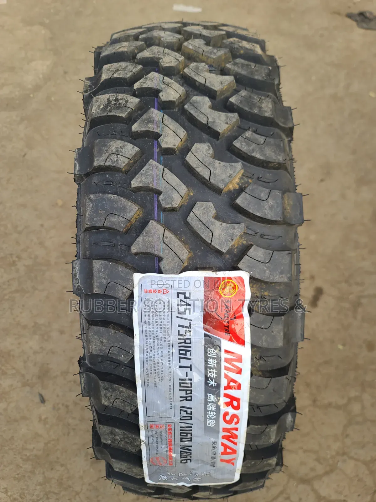 245 /75 R16 Marsway Tyres Lt 10pr M866 Mud-Terrain