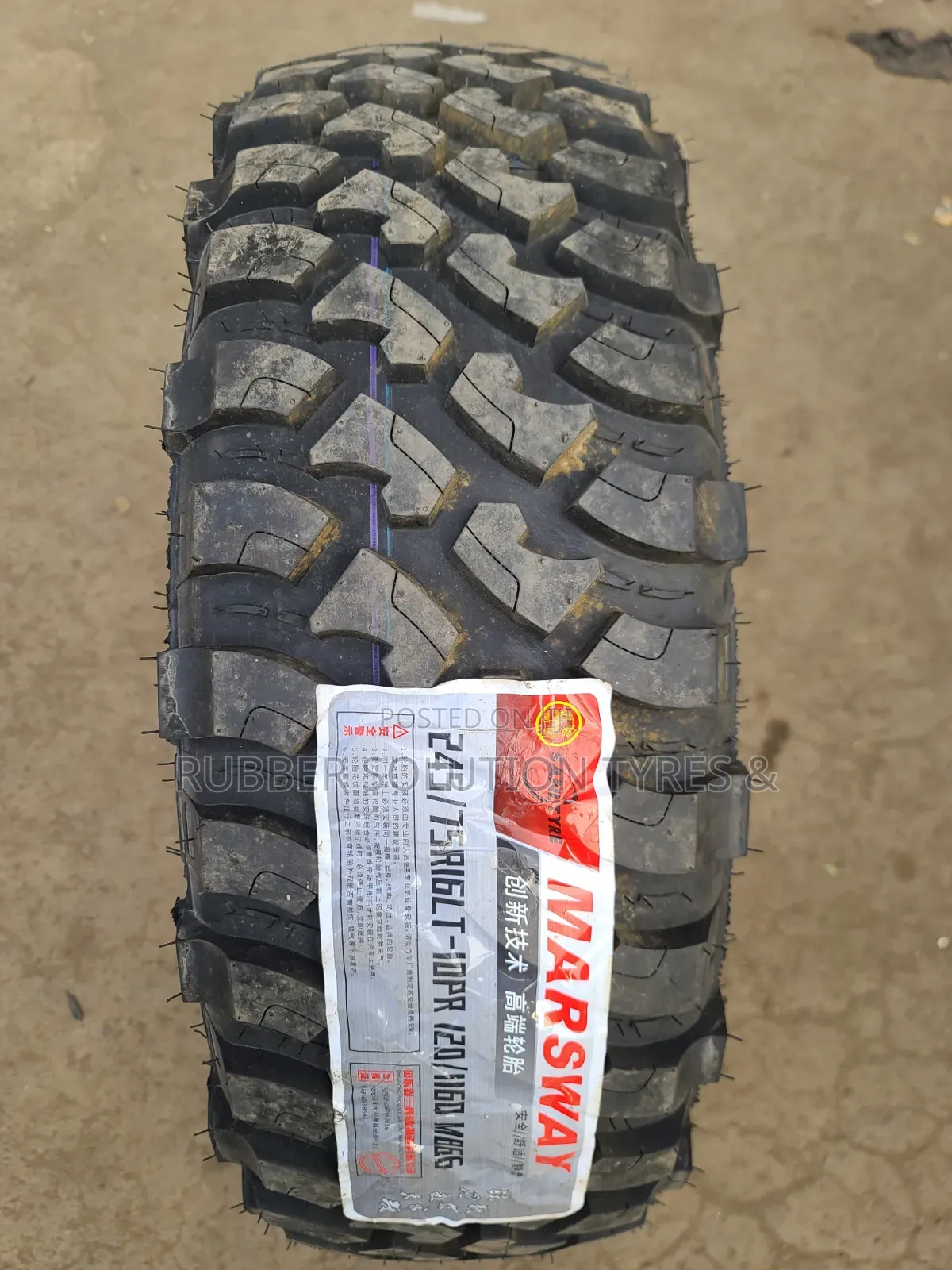 245 /75 R16 Marsway Tyres Lt 10pr M866 Mud-Terrain