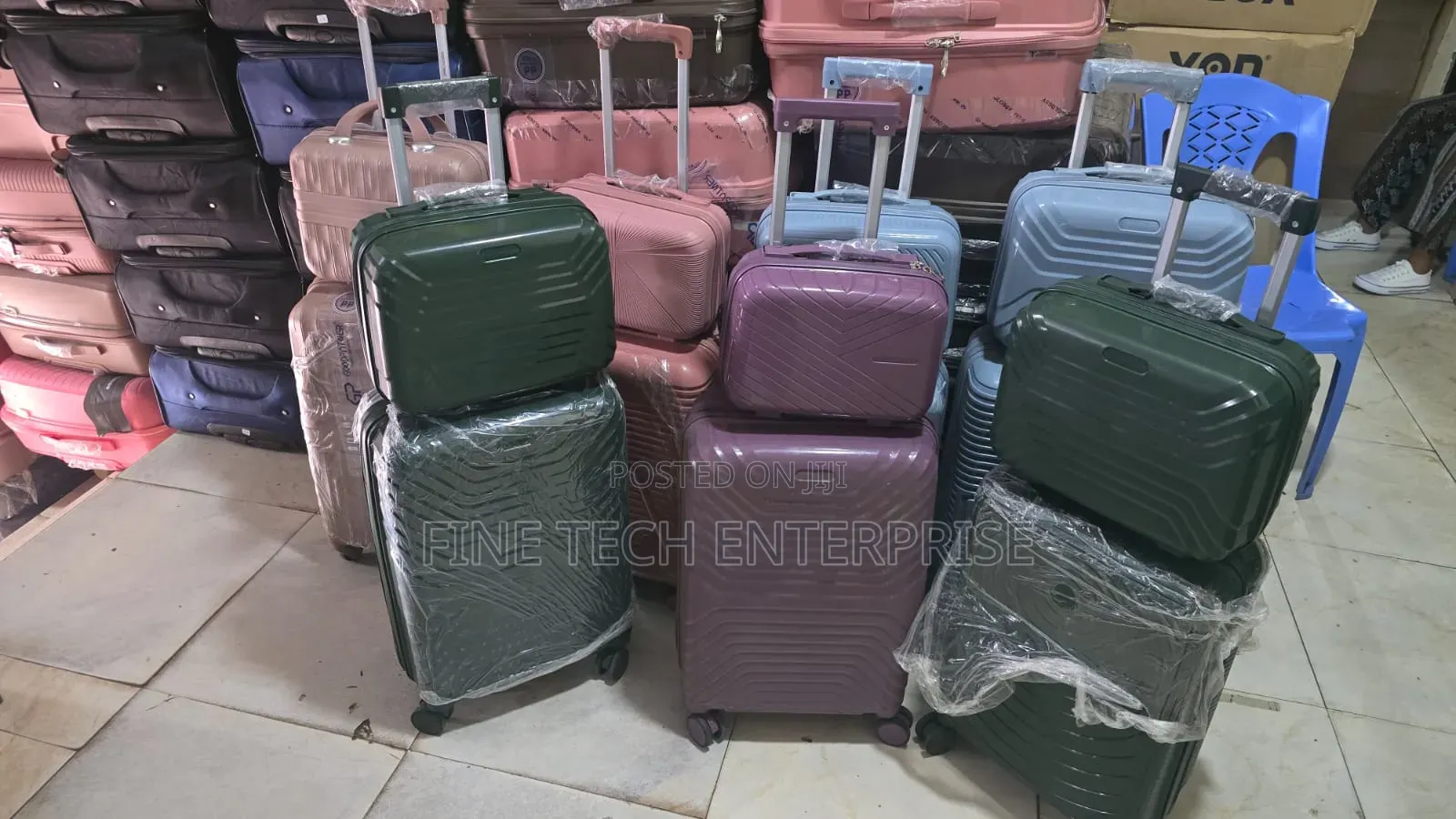 2 in 1 Rubber Suitcase Bag.
