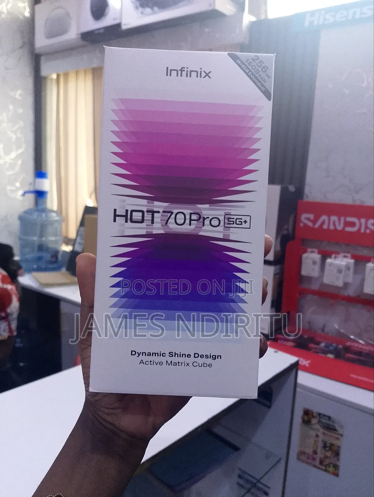 New Infinix Hot 70 Pro 5G+ 256 GB Black
