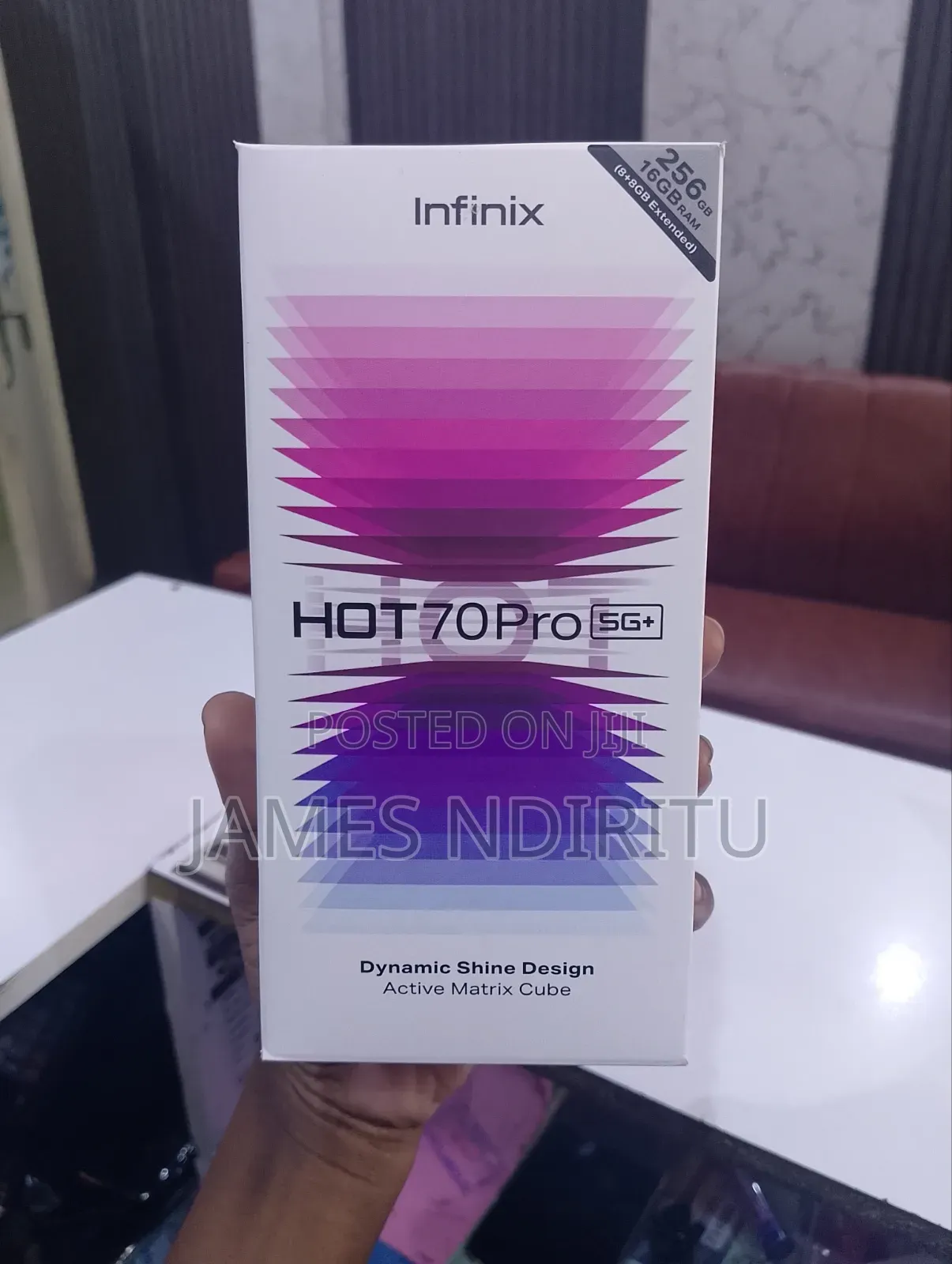 New Infinix Hot 70 Pro 5G+ 256 GB Black