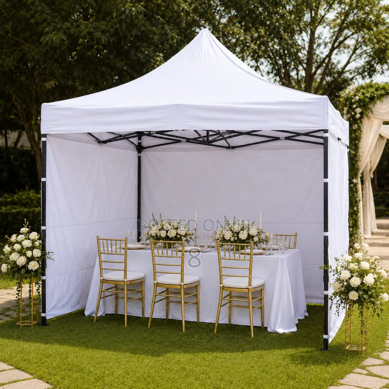 Large Waterproof Wedding Gazebo With Sidewalls