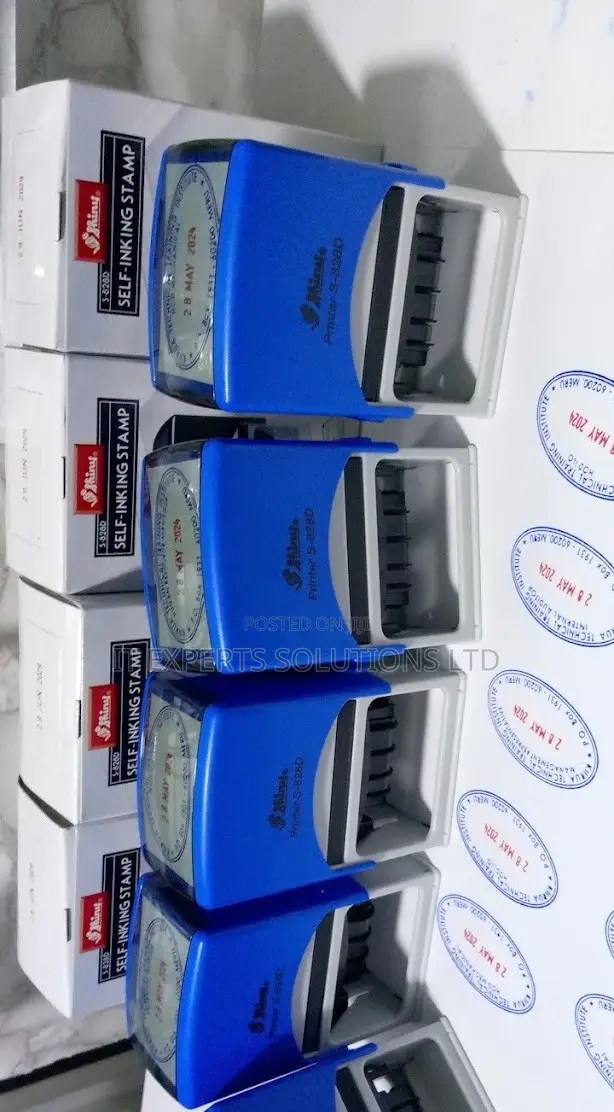 Self Inking Rubber Stamp Oval Dater With Adjustable Date