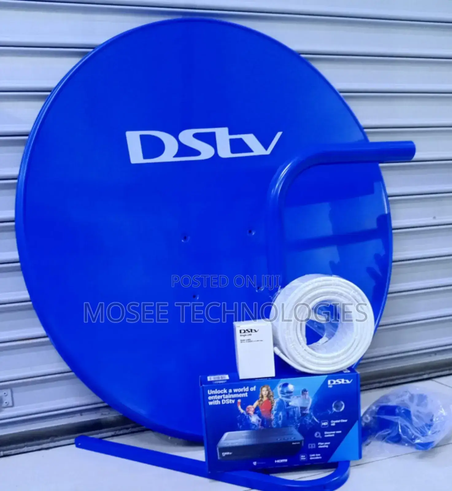 DStv Satellite Dish With Decoder & Accessories