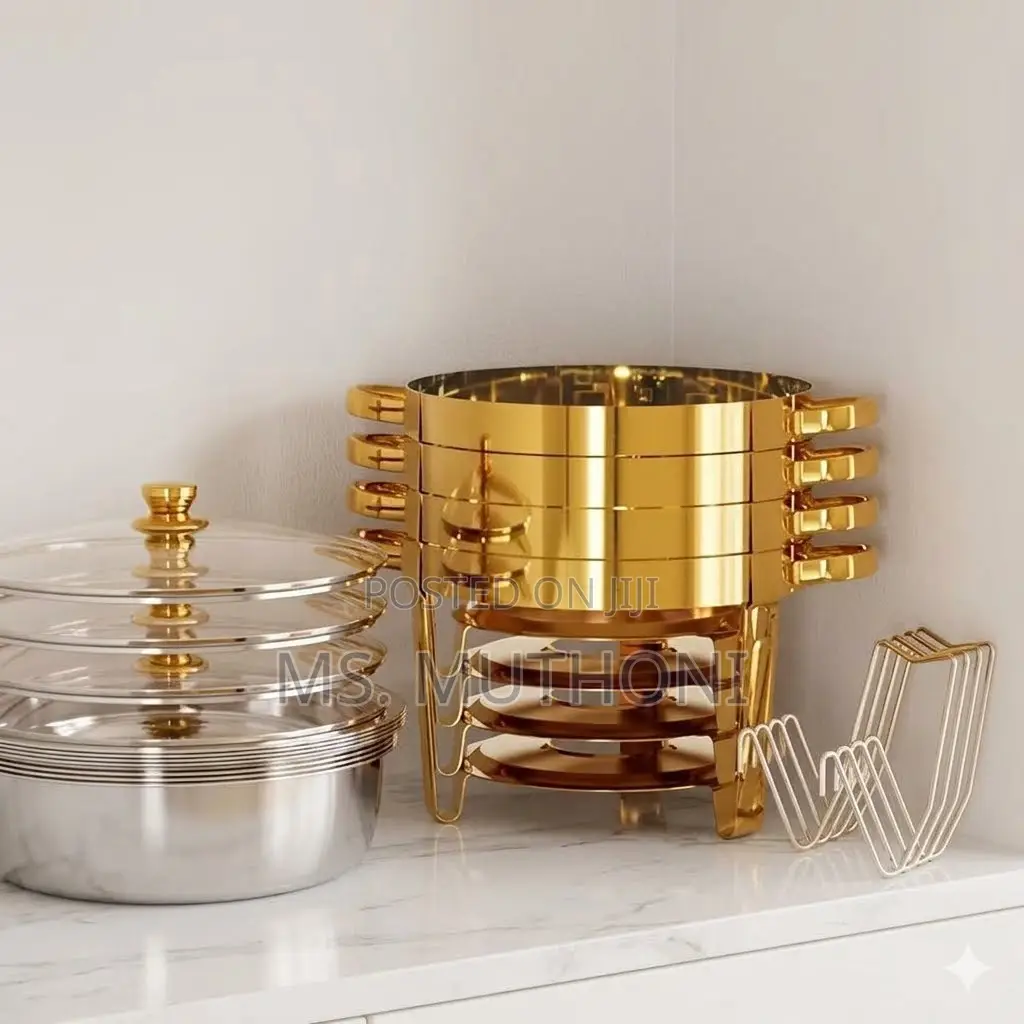 5L Gold-Accented Chafing Dish