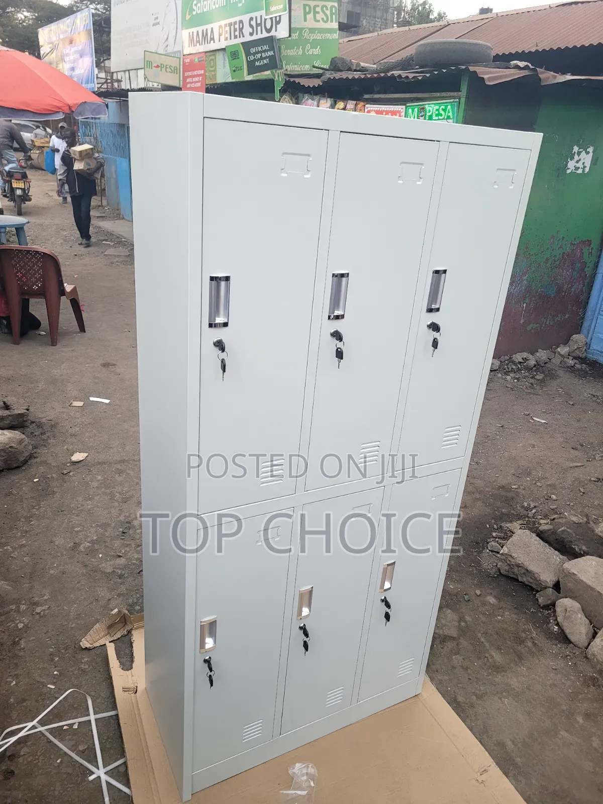 6-Door Metal Office Locker – Strong Secure Storage