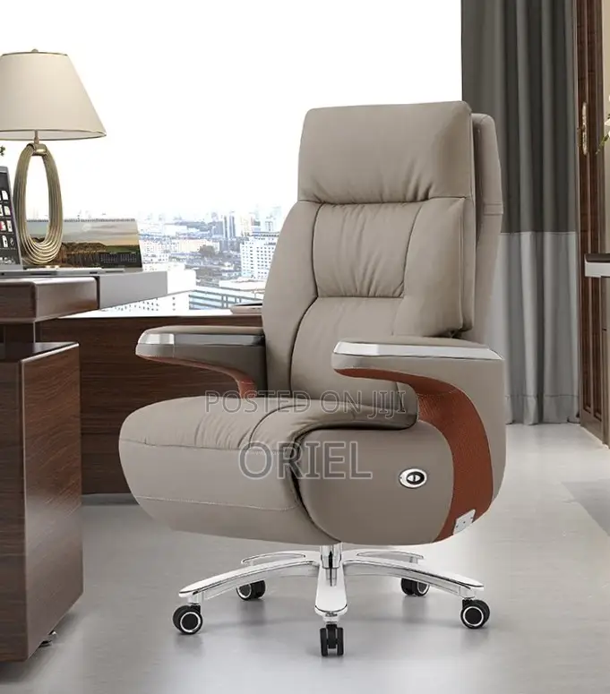Office Chair : High Back Executive C.E.O Office Leather Chair