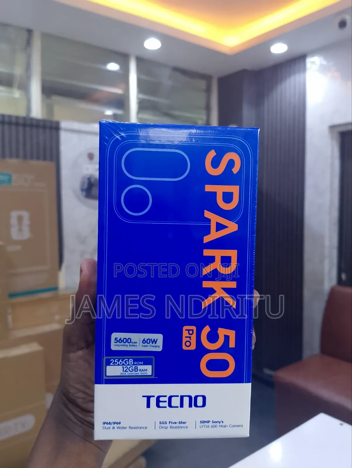 New Tecno Spark 50 Pro 256 GB Black