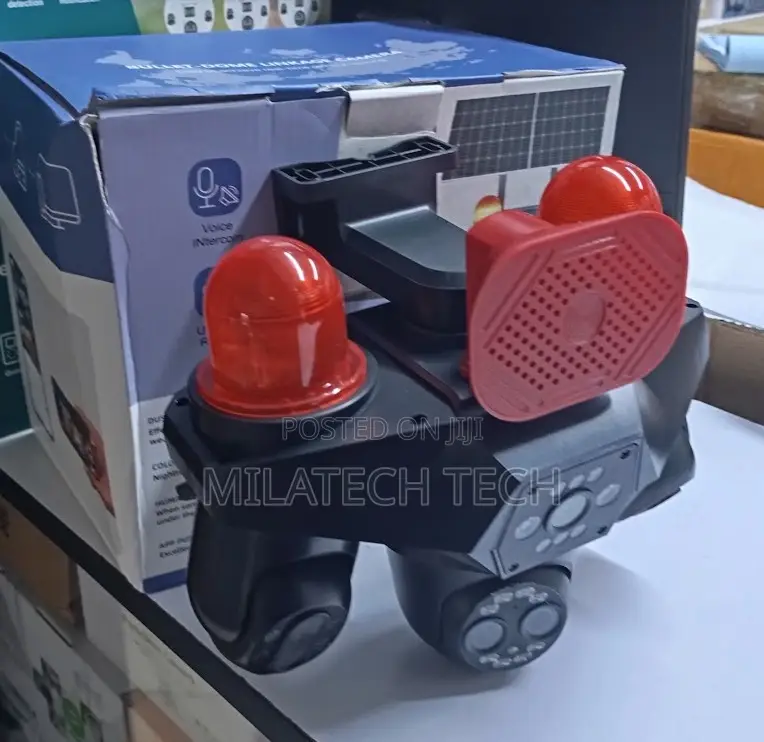 4 Lens Solar CCTV Camera With Remote Viewing