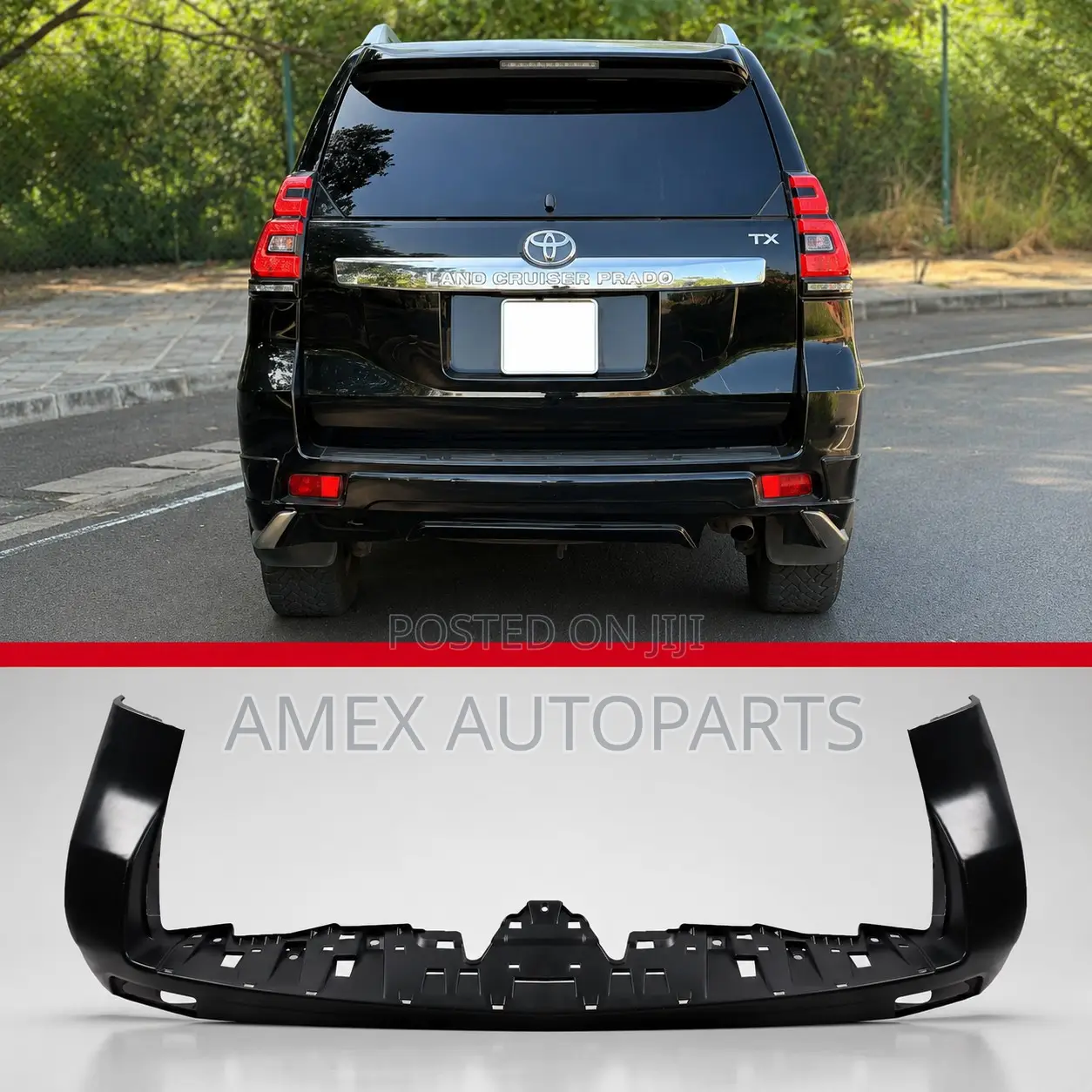 Rear Bumper Toyota Land Cruiser Prado Kdj150 Trj150 2010 - 2014 Model