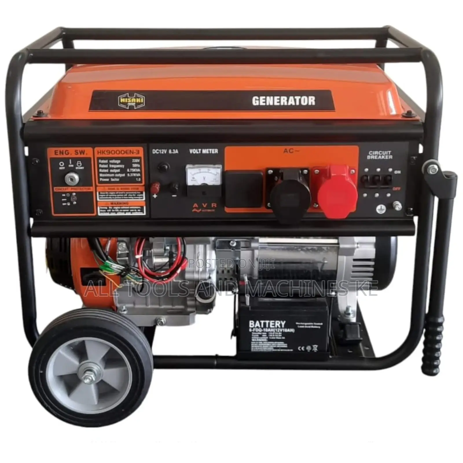 Powerful Hisaki HK9000EN-3 3-Phase Petrol Generator