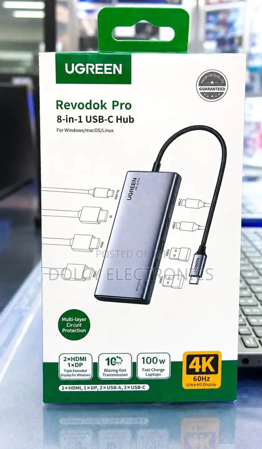 UGREEN CM639 8-in-1 USB-C Hub Revodok Pro