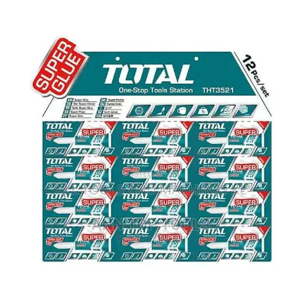 Total Super Glue THT3521 – 12pcs/set, 100% Pure Adhesive