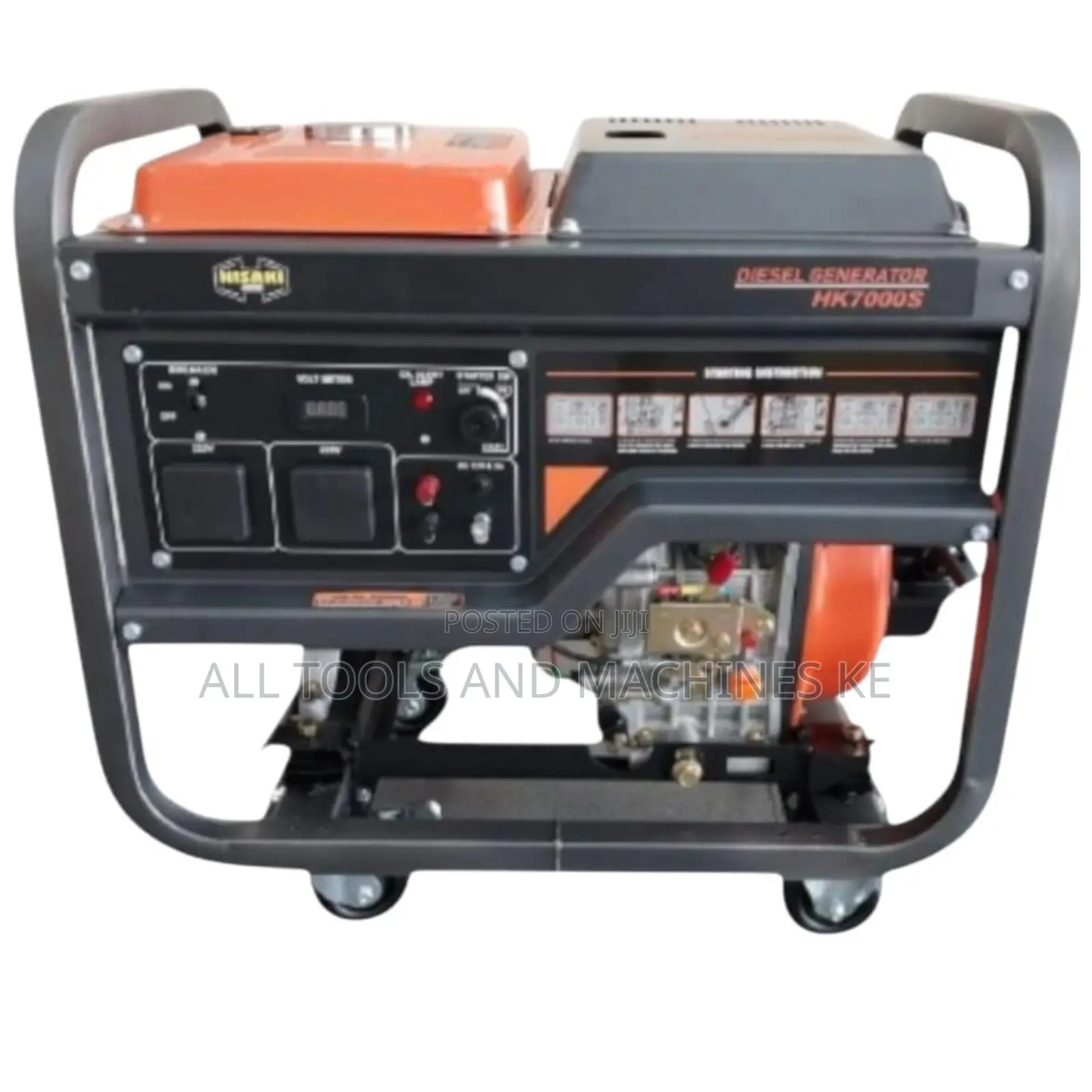 Industrial-Grade Hisaki Diesel Open Generator 9KVA