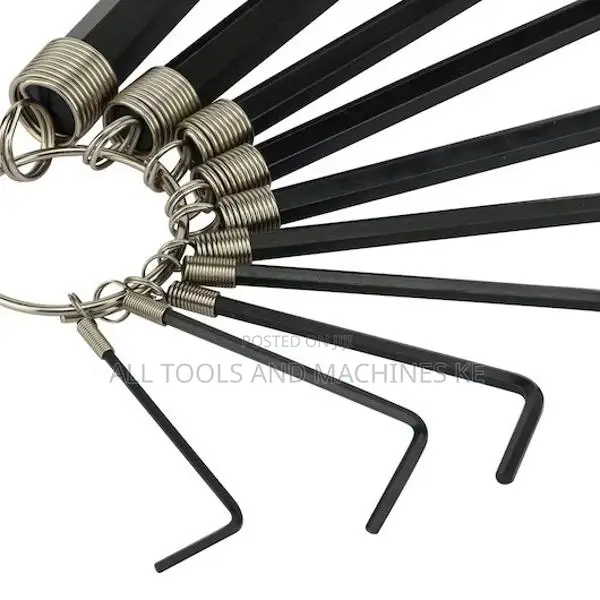 STANLEY 10PC Hex Key Ring Set 1.5–10MM Durable and Convenient Cr-V