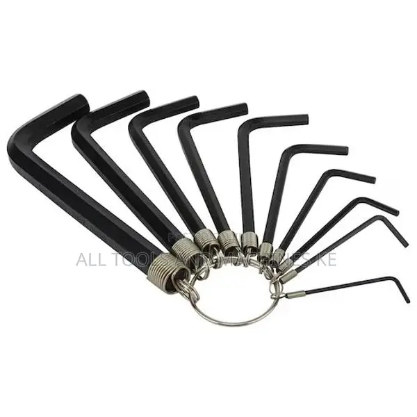 STANLEY 10PC Hex Key Ring Set 1.5–10MM Durable and Convenient Cr-V