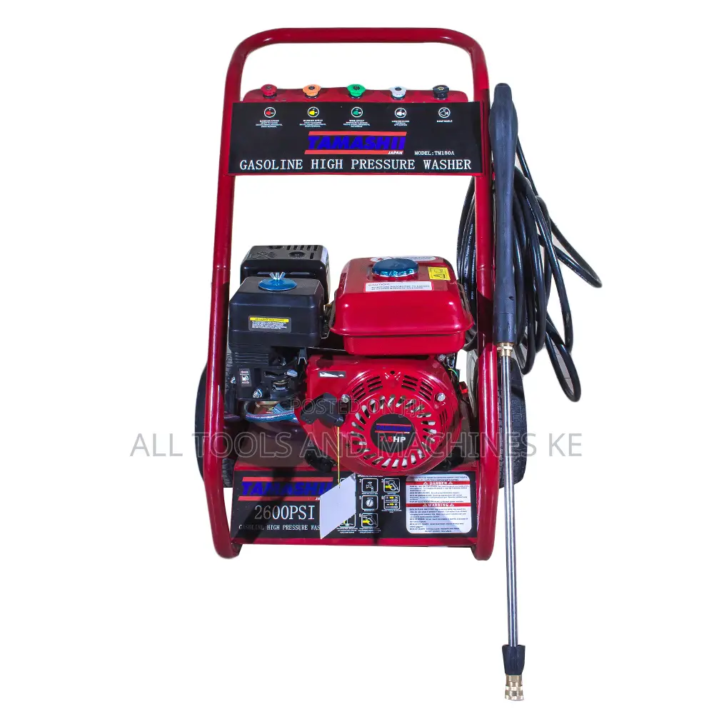 TAMASHI GASOLINE HIGH PRESSURE WASHER 2600PSI TM180A Powerful Durable