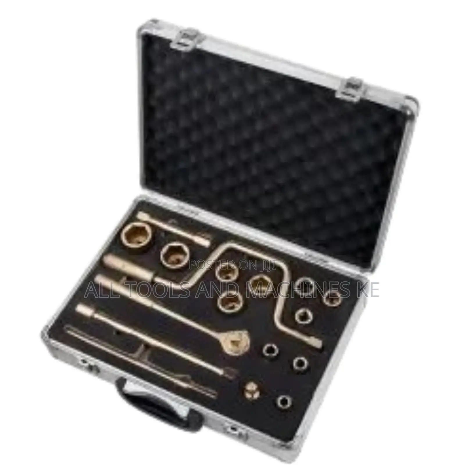 TOLSEN Industrial Non Sparking 17PCS 1/2 Inch Drive Socket Set