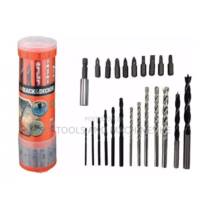 Ultimate Black & Decker Dial A Drill Bit 23 PC Mixed Set High