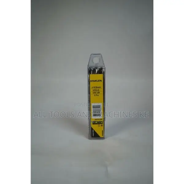 STANLEY 9MM HSS Metal Drill Bits Pack of 5 Professional High Precision