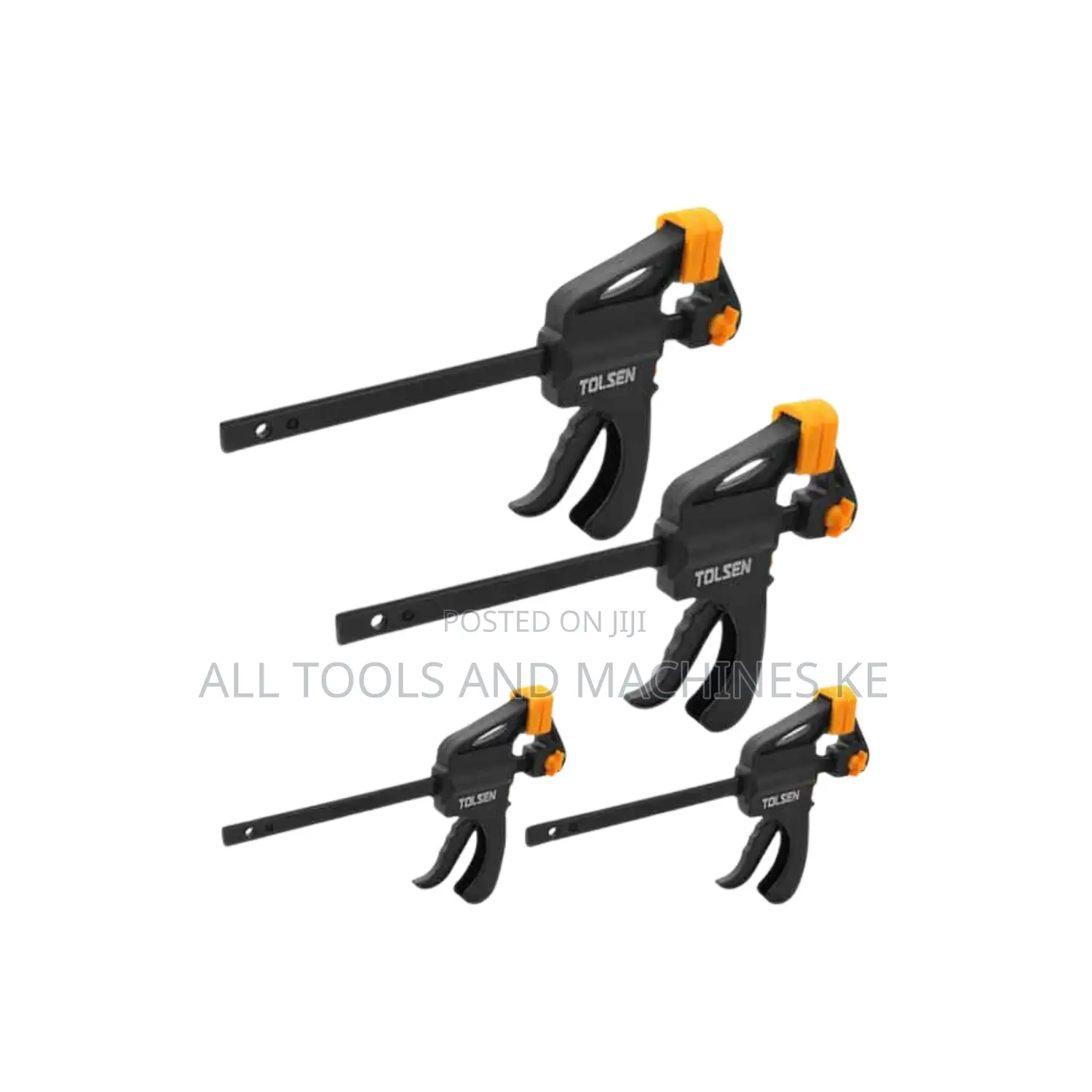 TOLSEN 4PCS Quick Ratchet Bar Clamp Set Powerful Easy Grip Tool