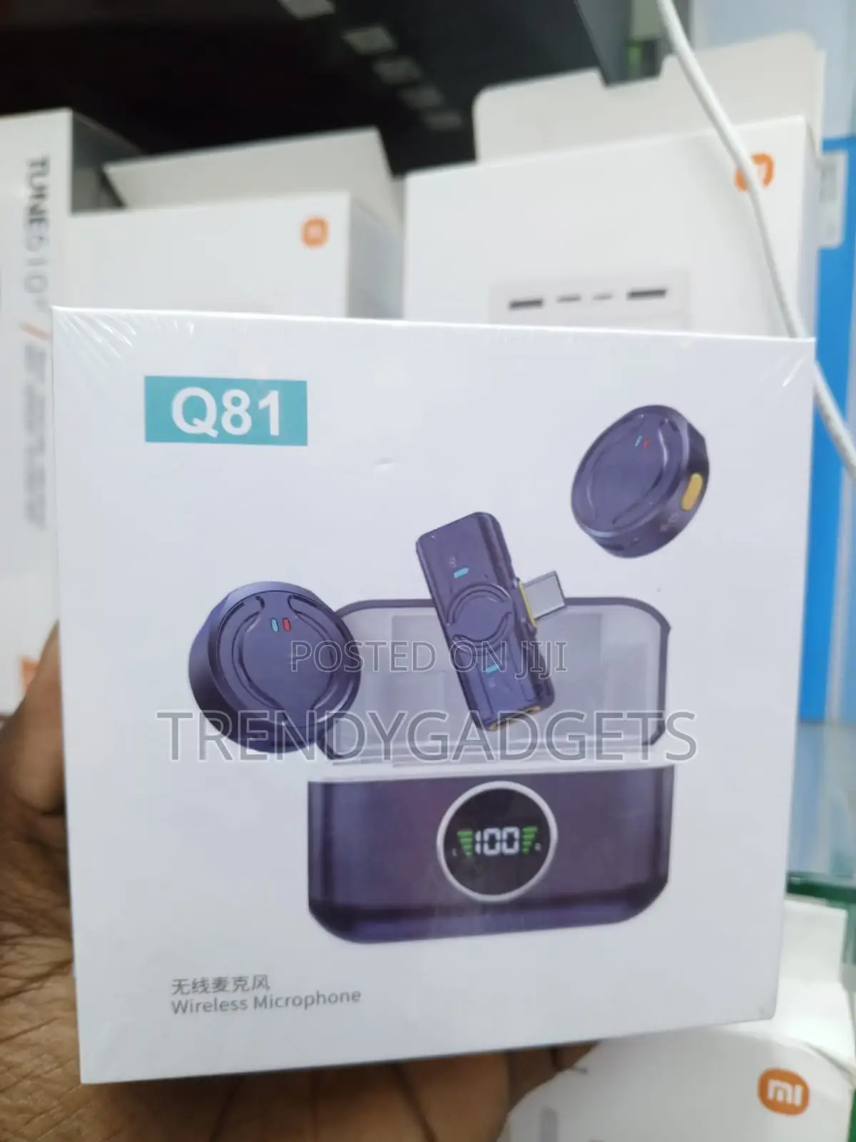 Q81 Magnetic Wireless Lapel Microphone for Vlogging YouTube
