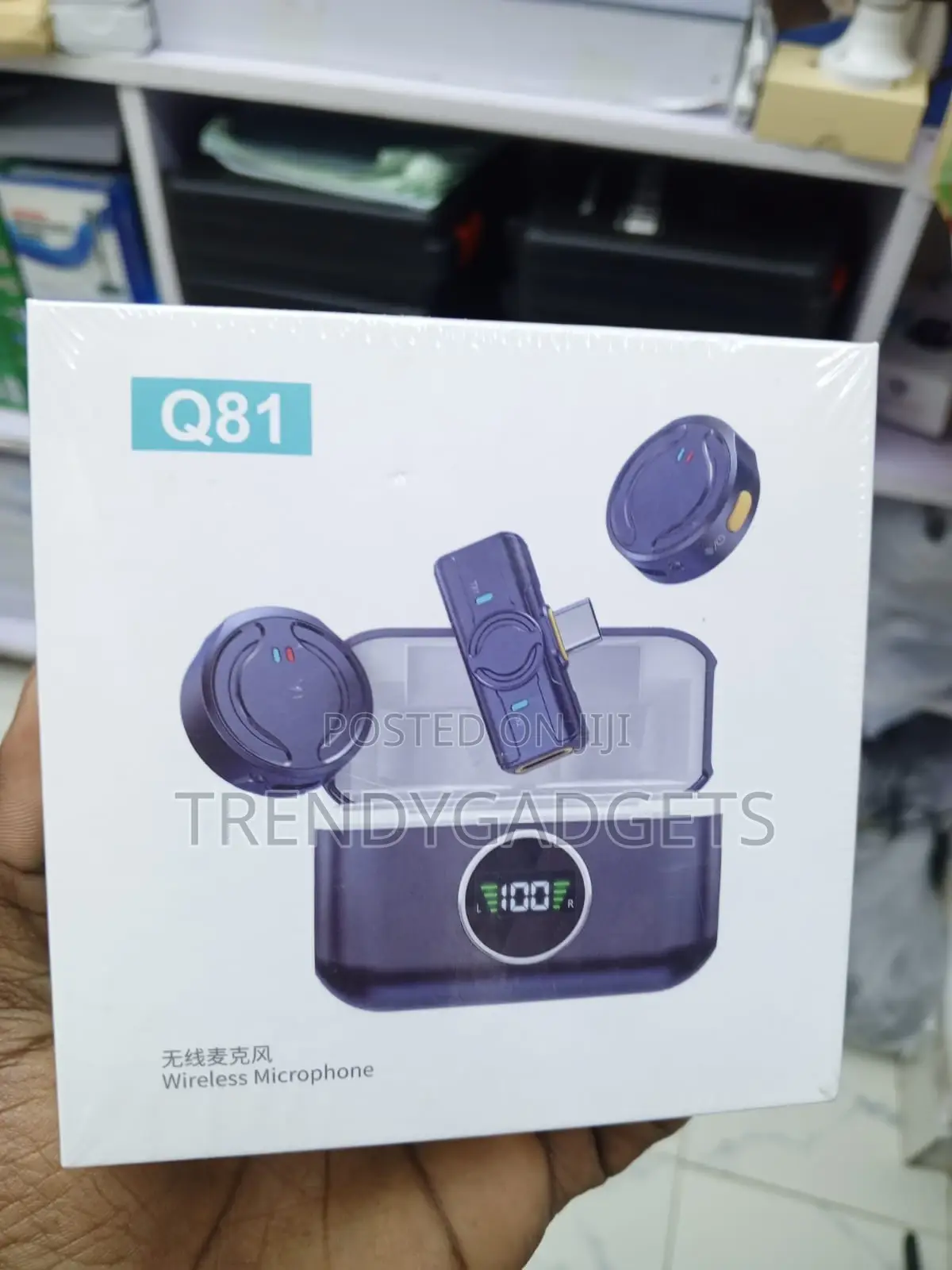 Q81 Magnetic Wireless Lapel Microphone for Vlogging YouTube