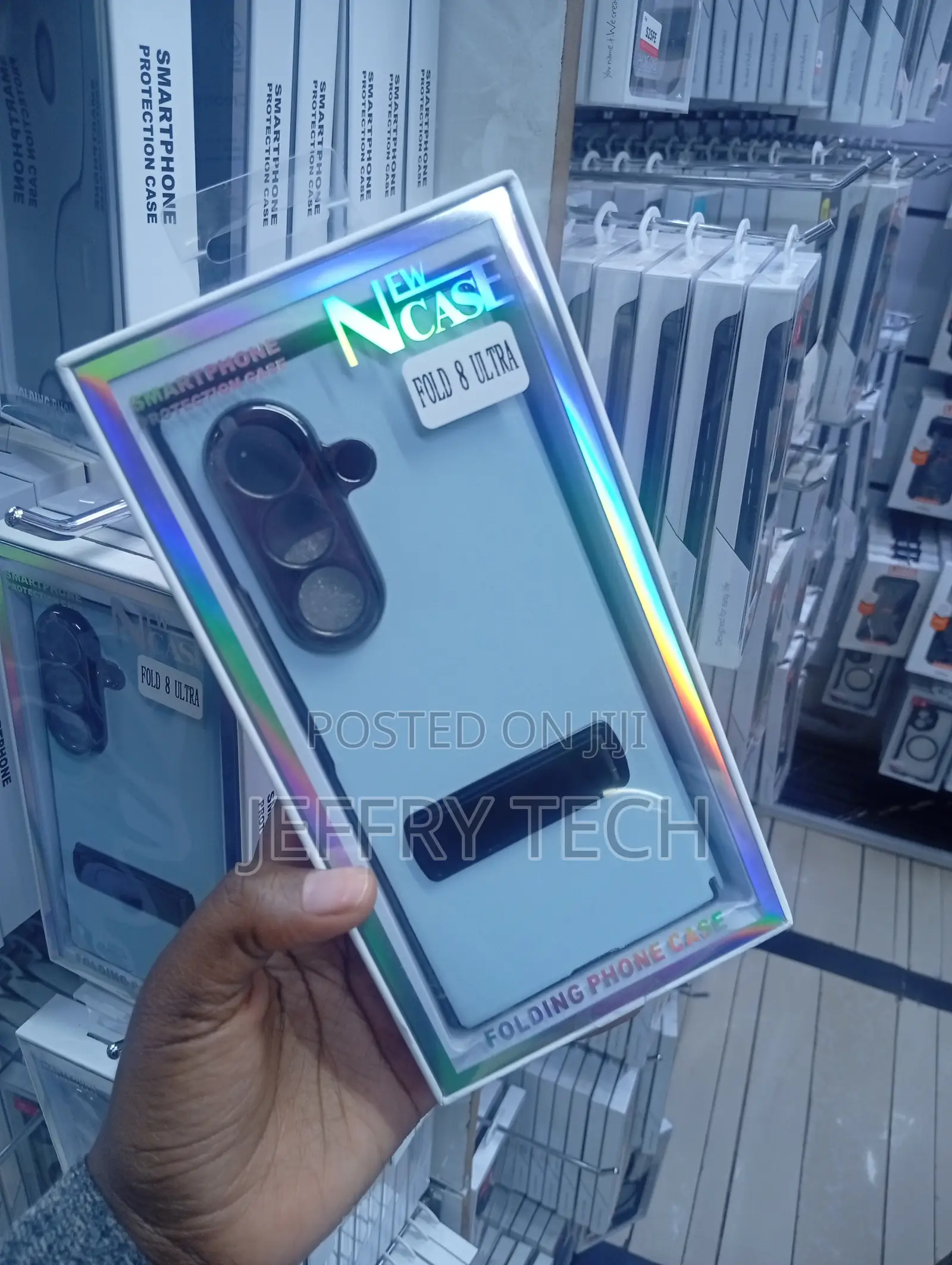 Light-Colored Folding Phone Case in a Box New Case" and "Fold 8 Ultra