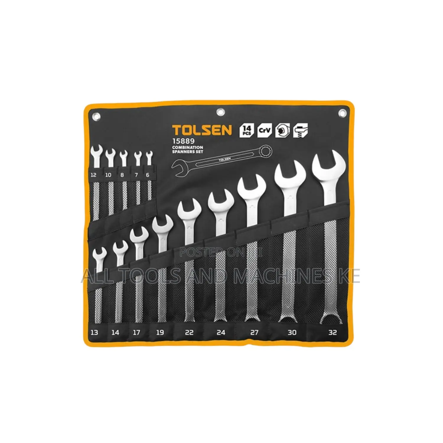 Ultimate TOLSEN Industrial 14PCS Combination Spanner Set 6–32mm