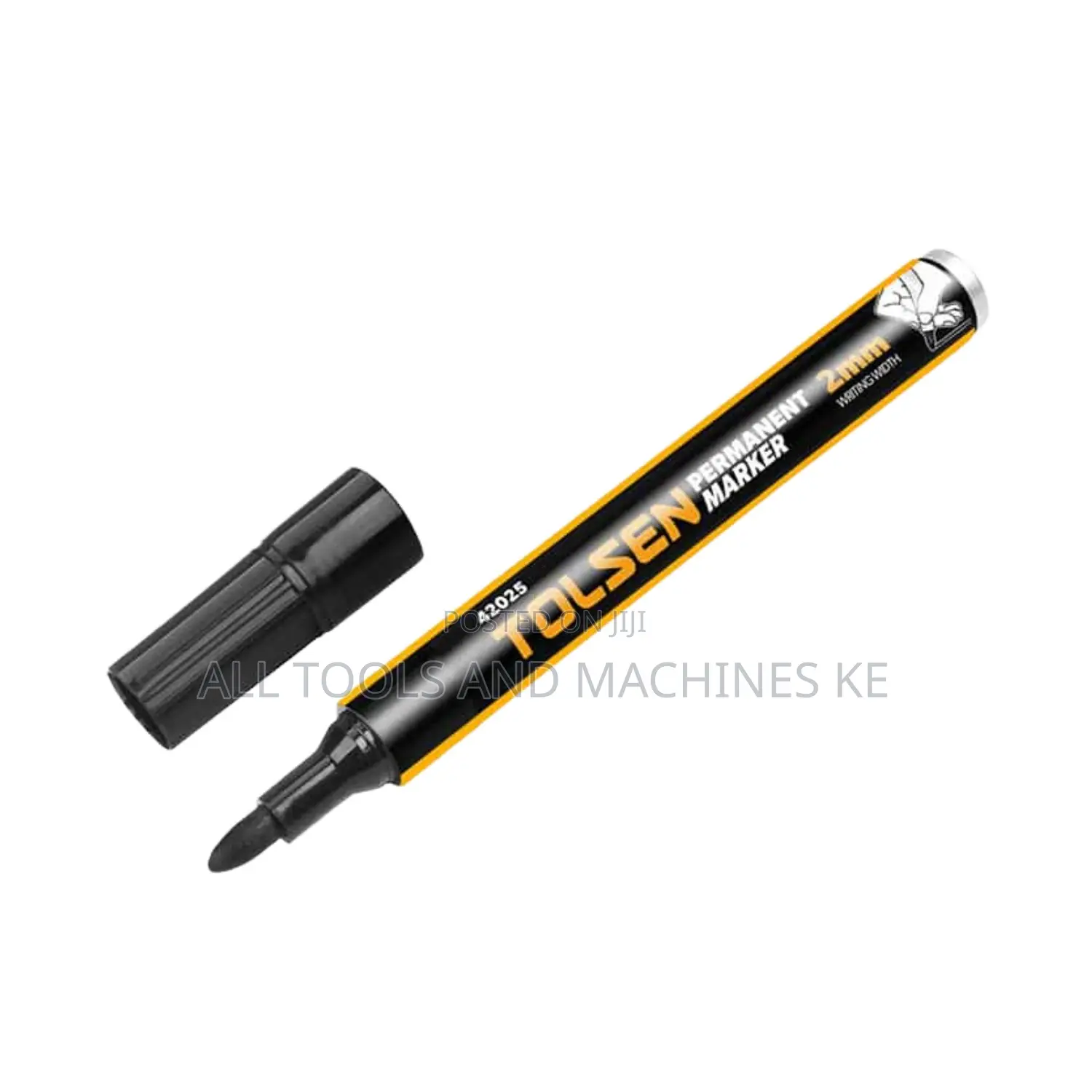TOLSEN Permanent Marker Black Industrial Ultimate Heavy Duty Marker