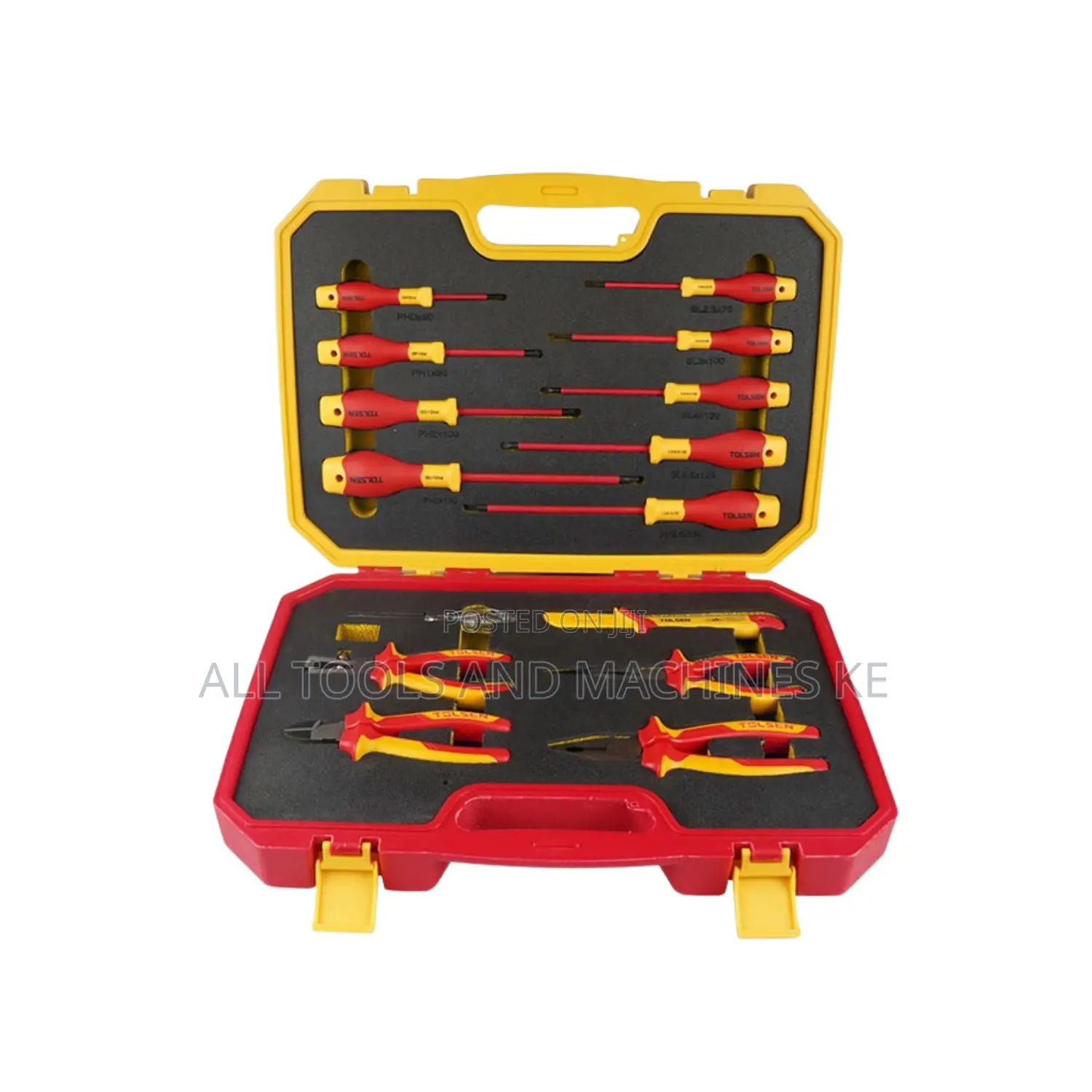 TOLSEN Premium 15PCS Insulated Hand Tools Set Durable Safe