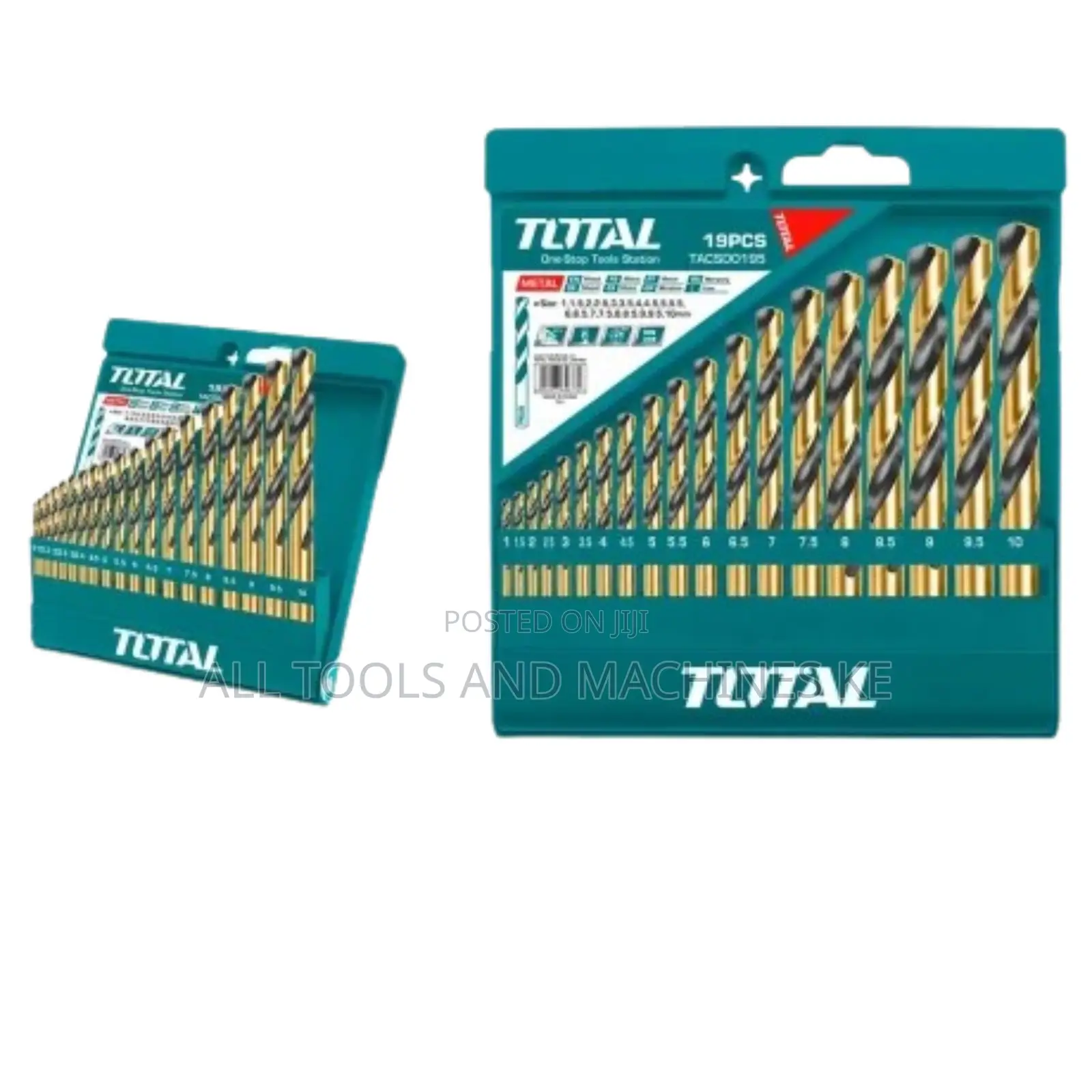 19PCS HSS Twist Drill Bits Set TACSD0195