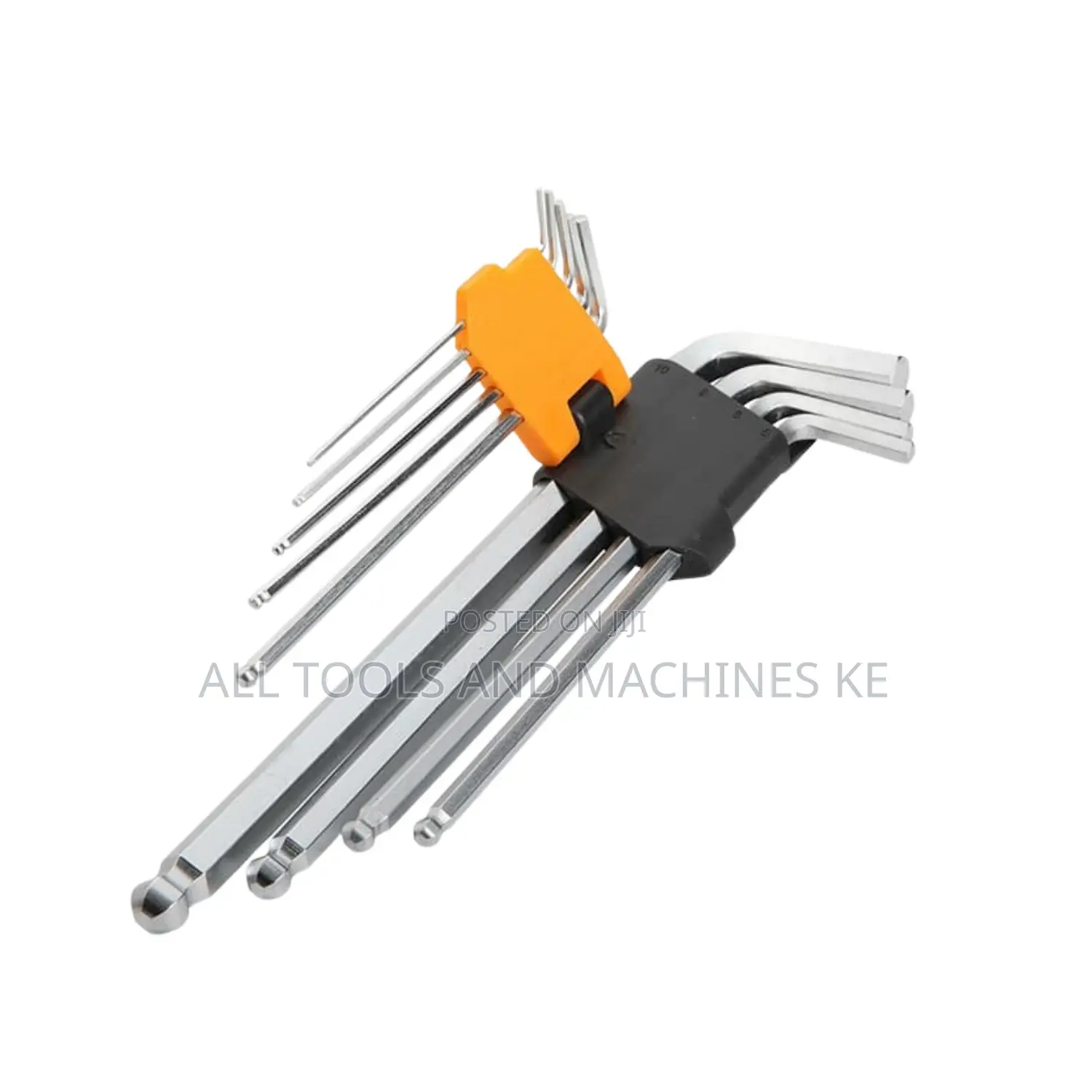 TOLSEN 9PCS Ball Point Extra-Long Arm Hex Key Set