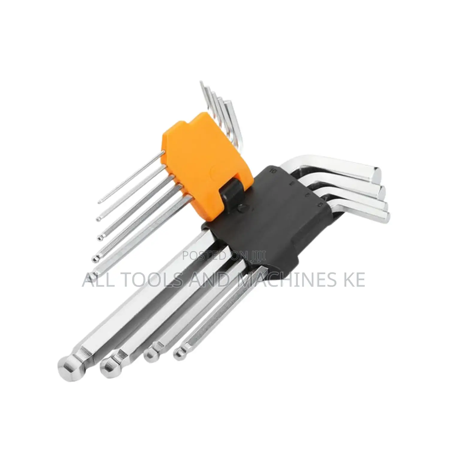 TOLSEN 9PCS Ball Point Long Arm Hex Key Set