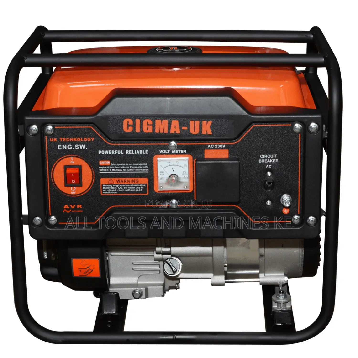 CIGMA UK 2200A 1.1kW & 1.5KVA Gasoline Generator