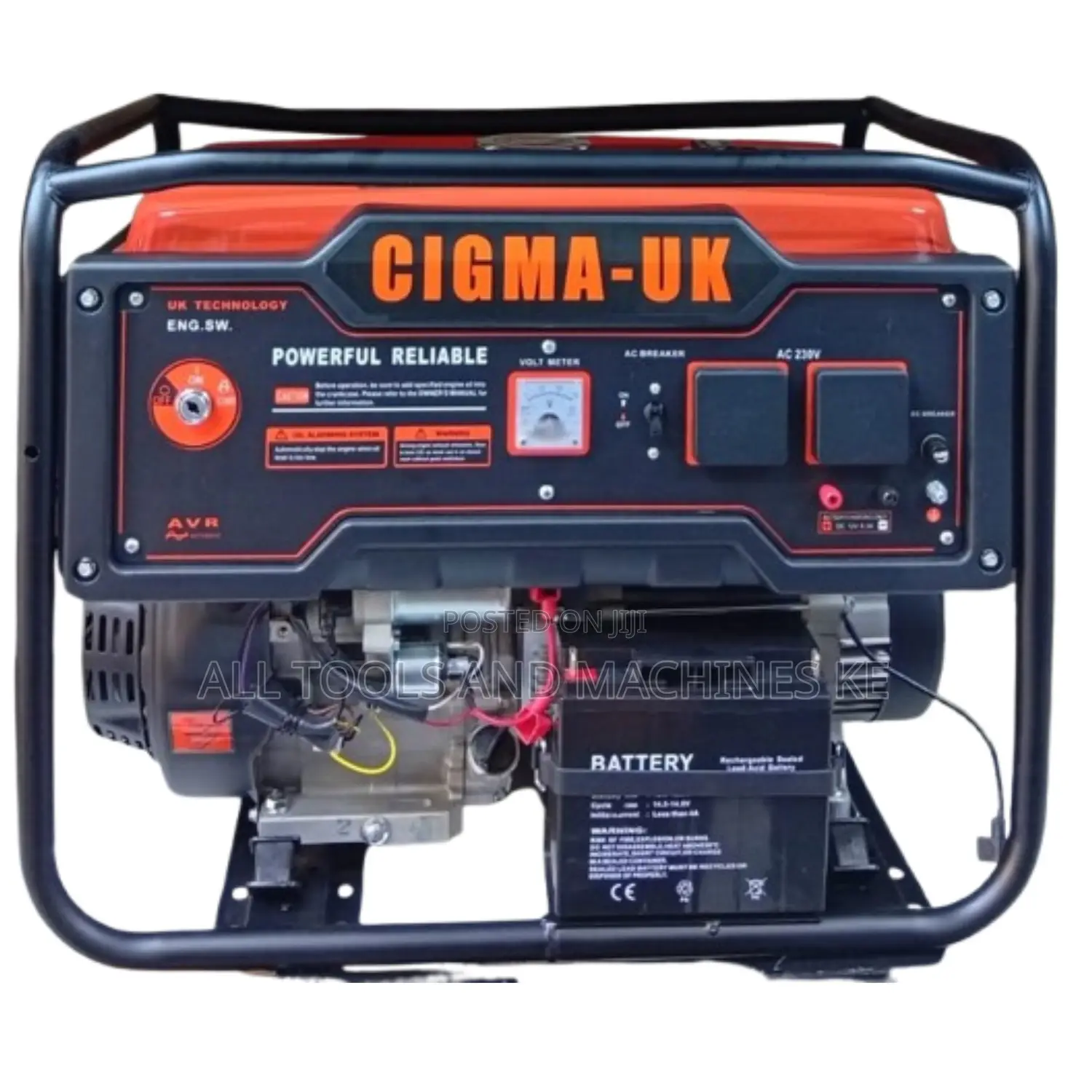 5.5kW CIGMA UK Gasoline Generator 6500AE2