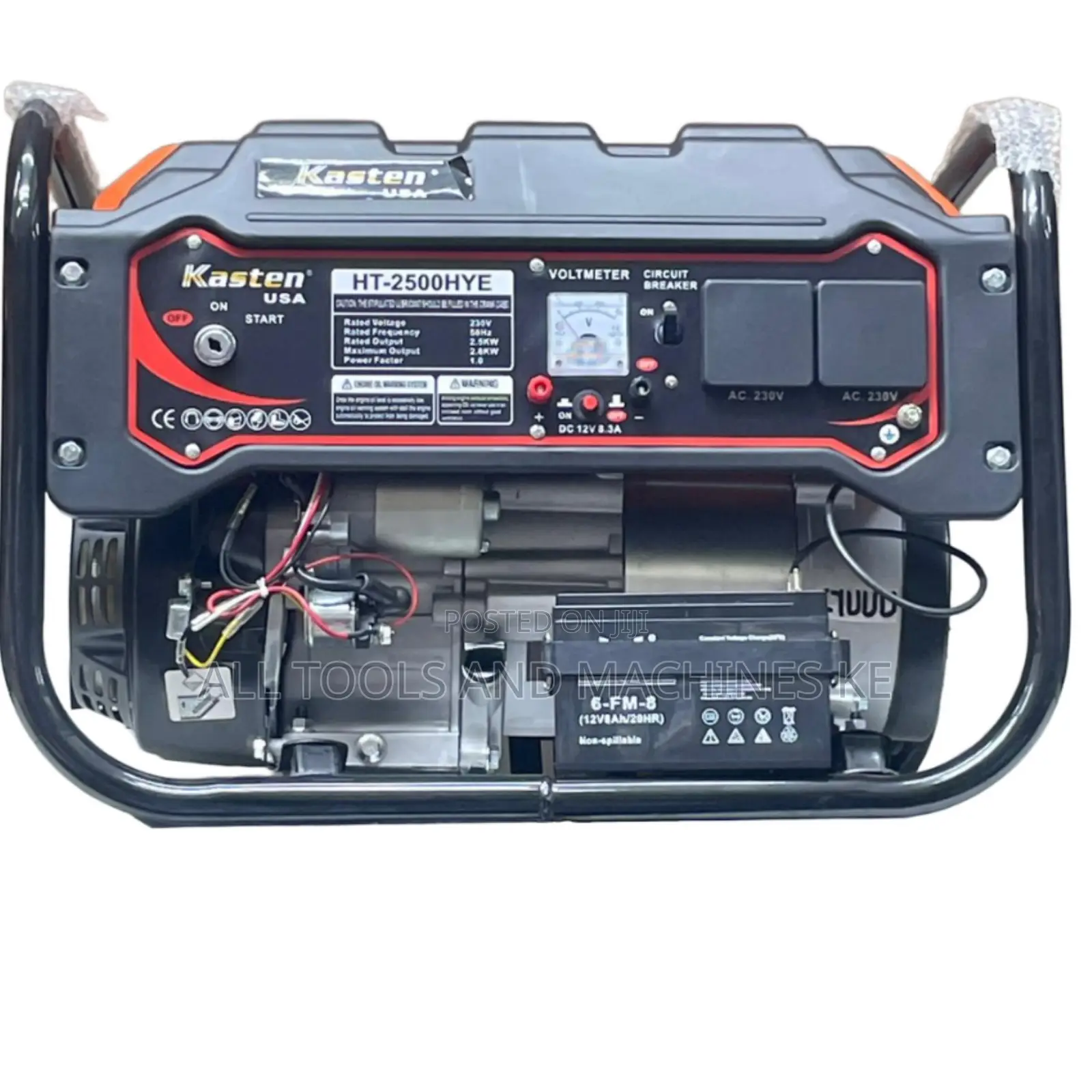 Kasten USA Gasoline Generator HT2500HYE 2.8kVA Electric Start Reliable