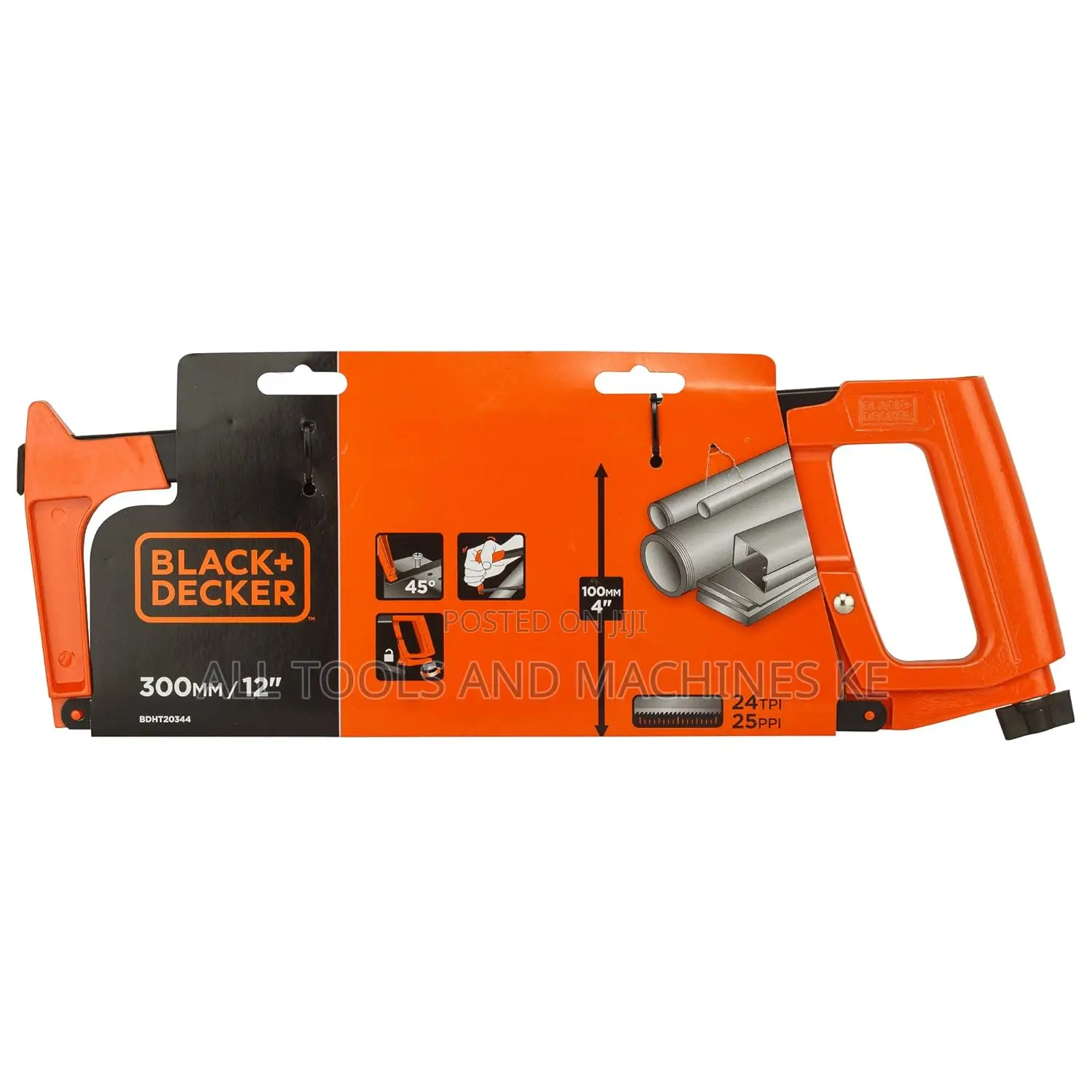BLACK AND DECKER 300MM METAL HACKSAW Ultimate D SHAPE GRIP TOOL
