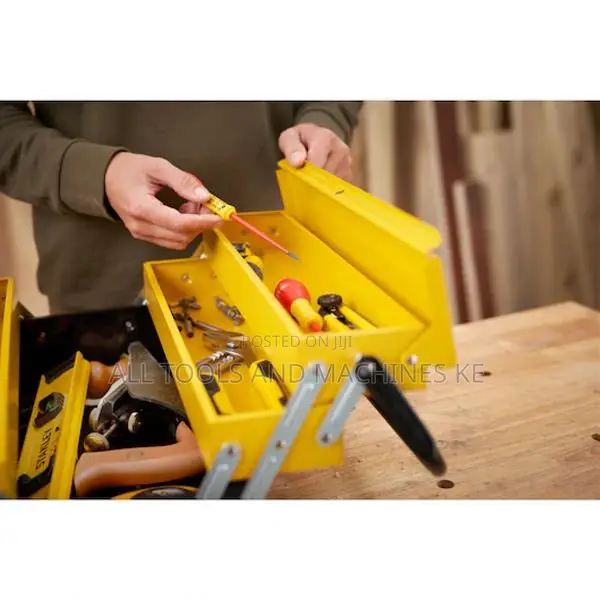 STANLEY 5-Tray Metal Tool Box – Ultimate Heavy-Duty Organized