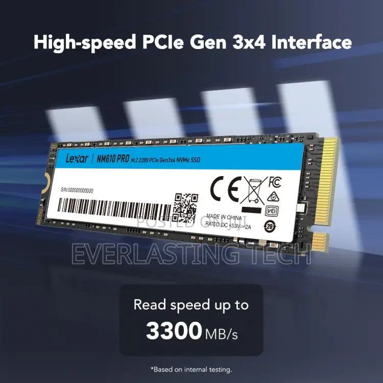 Lexar NM610PRO M.2 2280 PCIe Gen3x4 NVMe SSD