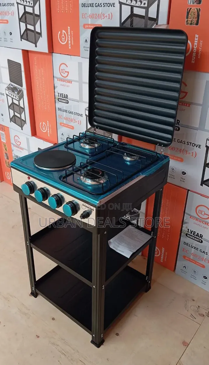Eurochef 3 Gas + 1 Electric Standing Cooker
