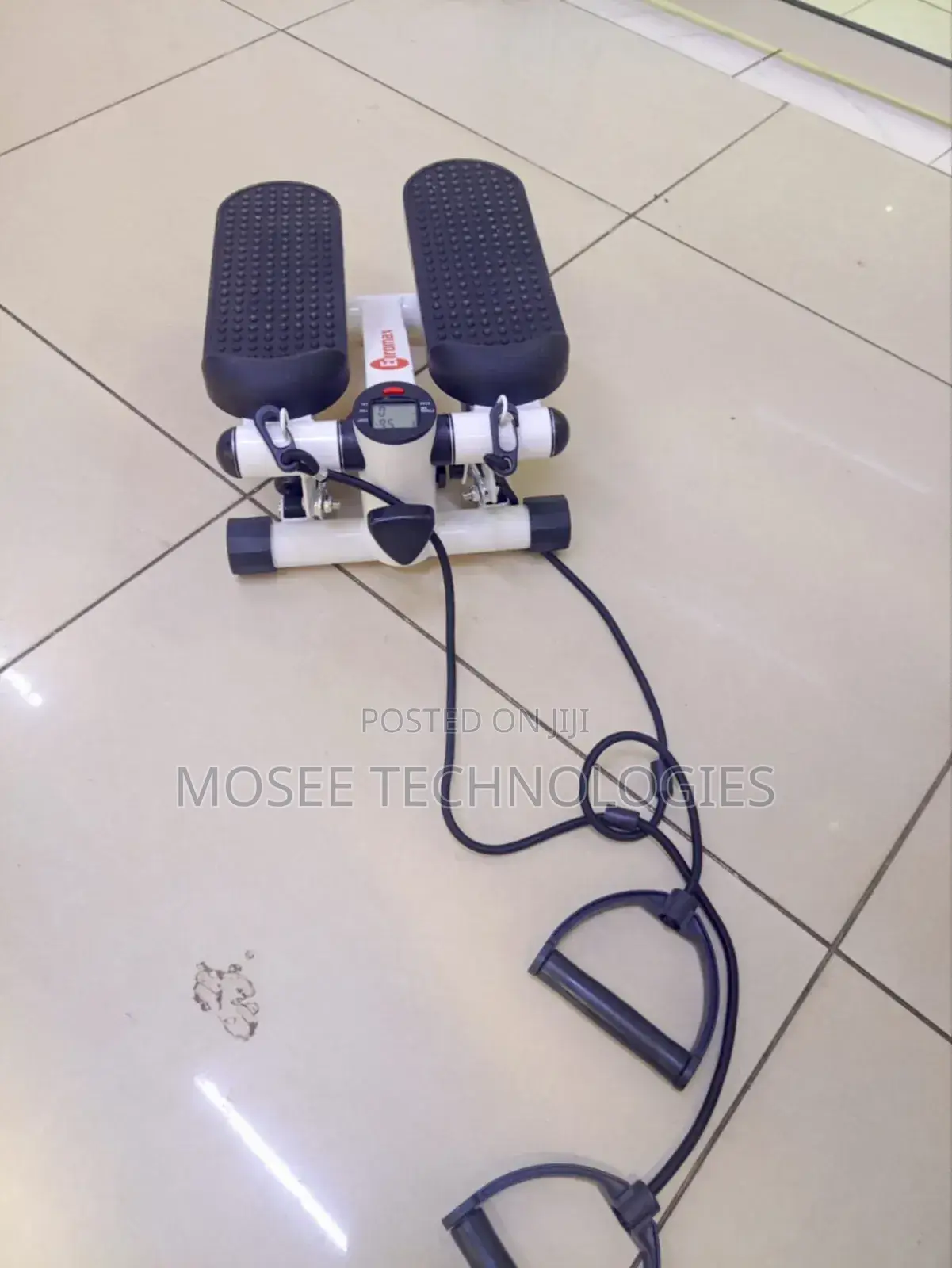 Portable Mini Stepper With Resistance Cords