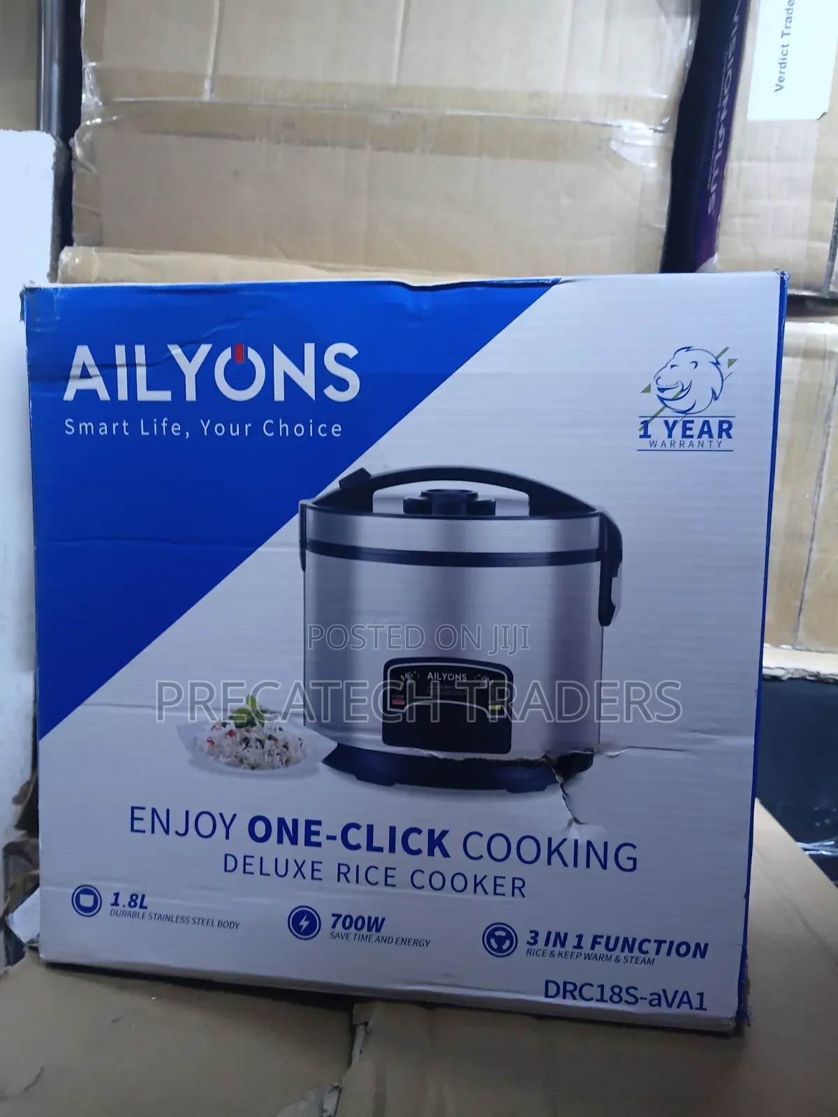 Ailyons 1.8L Rice Cooker 700W – Deluxe Rice Cooker