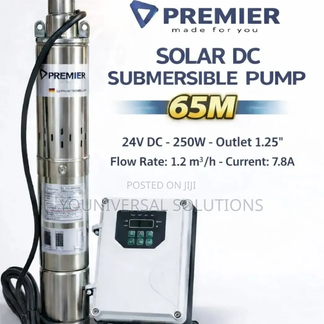 Premier Solar Dc Submersible Water Pump 250w 65M