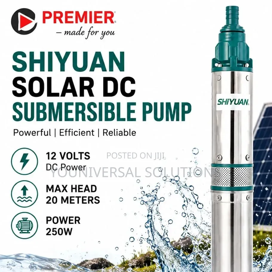 Solar Dc Submersible Water Pump 12v 250 W 20m