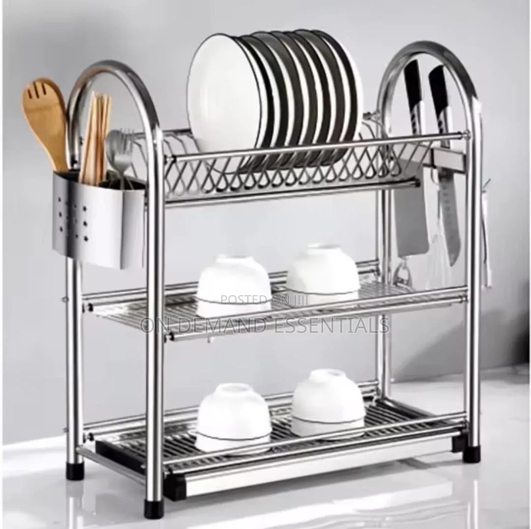 Aluminium HEAVY DUTY Kitchen 3 Tier Dish Rack