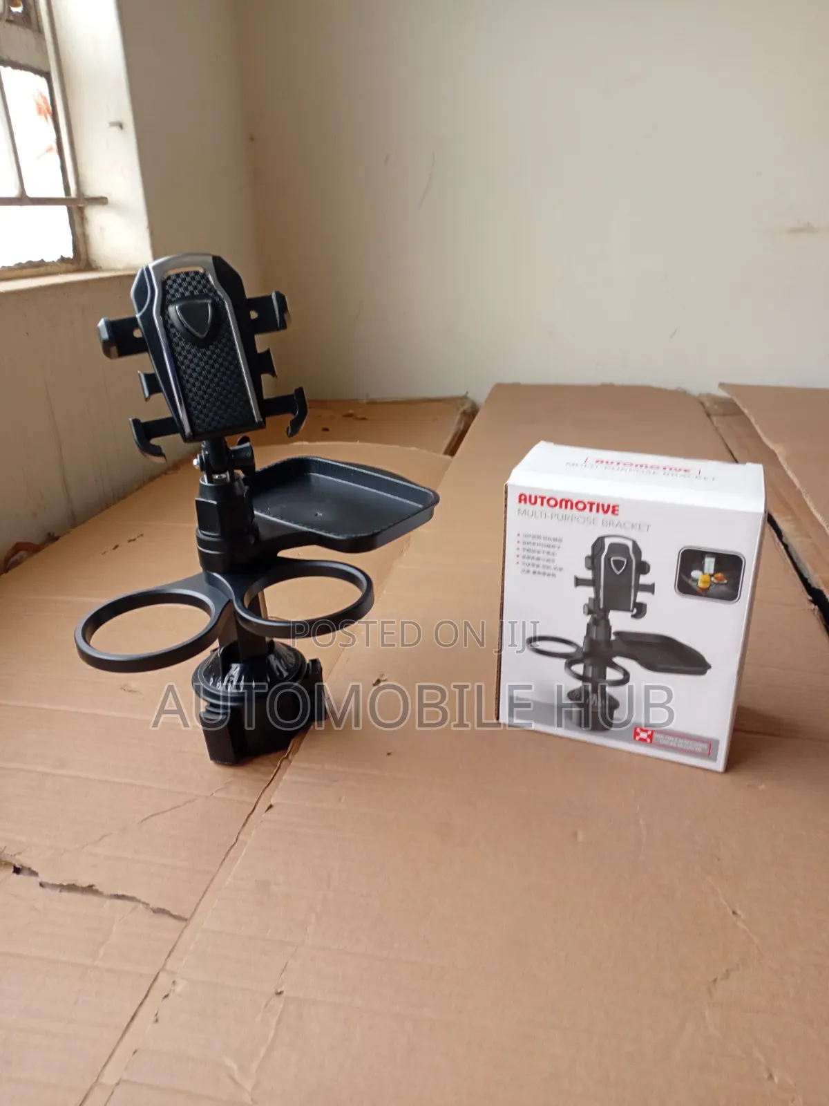 2-in-1 Car Phone Holder Cup Holder | Automotive Bracket Mount