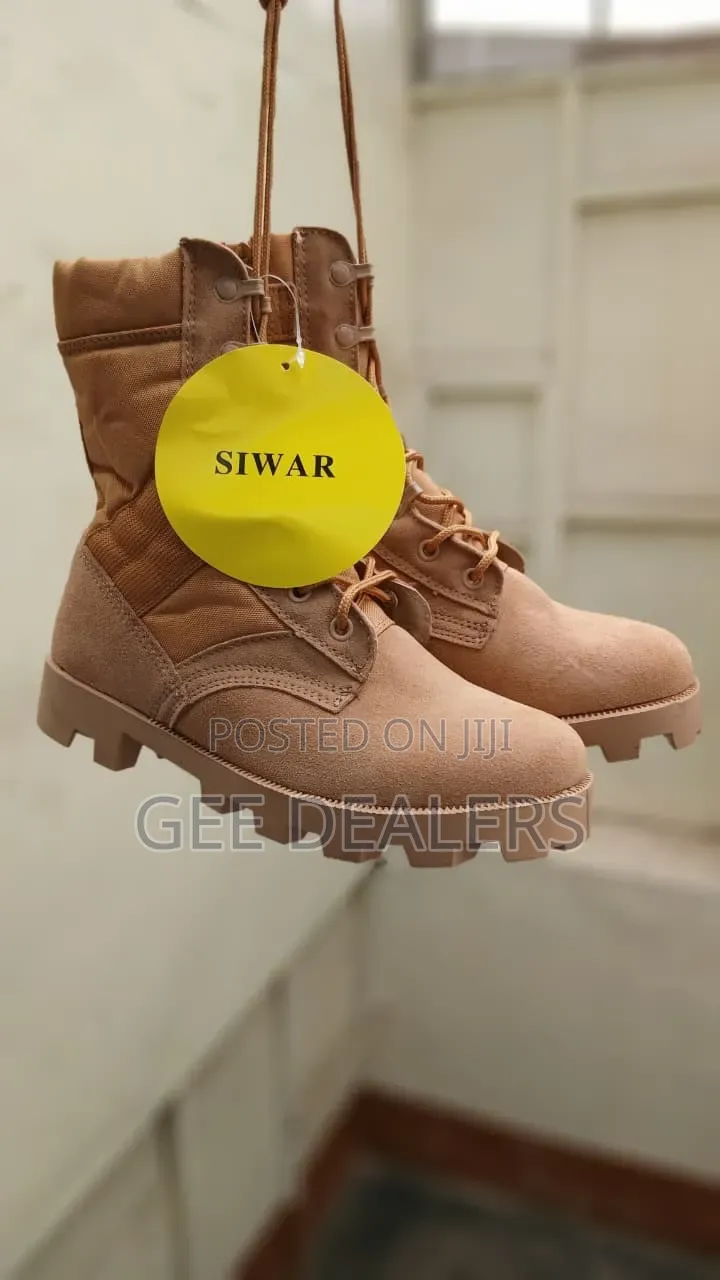 Dark Brown Siwar Boots, Tactical Shoes